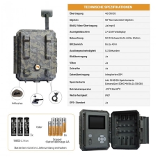 ICU CLOM Cam6 + GRATIS 3 x Speras Hochleistungsakku PB38 18650 3800mAh