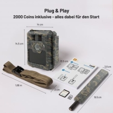 ICU CLOM Cam6 + GRATIS 3 x Speras Hochleistungsakku PB38 18650 3800mAh